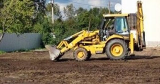 Выравнивание рельефа в Долгопрудном в октябре